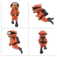 thumbnail image 5 of Unique Bargains Diver Aquarium Decorations Floating Diver Fish Tank Decorations Fun Floating Fish Decor Orange 1 Set, 5 of 7