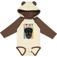 thumbnail image 3 of Inktastic I Love My Rottweiler Dog Boys or Girls Long Sleeve Baby Bodysuit, 3 of 5