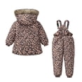 thumbnail image 5 of Tiweut 2PCS Outfits Girls Boys Winter Coat Kids Thicken Windproof Zipper Suspender Pants Cloth Suit,2-3 Y, 5 of 6
