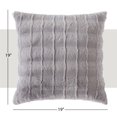 thumbnail image 3 of Mainstays Faux Fur 19"x19" Decorative Pillow, Grey, 1 piece, 3 of 7