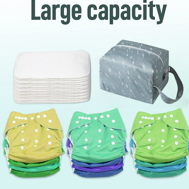 Bolsa de panales colgante impermeable bolsas secas y humedas reutilizables para panales de tela para bebes Zhivalor CPB US XD1437 5 Walmart en linea