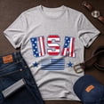 thumbnail image 3 of Jollimate Vintage USA Flag T-Shirt, American Flag Graphic Tee, Patriotic Shirt for Men, 3 of 6