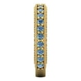 thumbnail image 4 of 1.44 ctw Wedding Band for Women - 14K Yellow Gold Blue Moissanite Stackable Eternity Ring, 4 of 6
