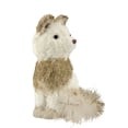 thumbnail image 2 of Northlight 9.25" White Sisal Fox with Gold Glitter Christmas Figure, 2 of 5