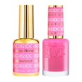 thumbnail image 1 of Dnd Dc Juego De Esmalte De Gel Pink Collection Uv/Led Esmalte De Gel Y Laca De Uñas Seca Al Aire A Juego Sin Astillas Duo 282 Lotus Flowerbomb 0.5 Fl Oz, 1 of 5