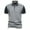 Gray, variant on WREESH Men's Two-Tone Henley Shirt Casual Short Sleeve Button-Down with Turndown Collar & Lightweight Fabric for Street Style