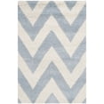 thumbnail image 2 of SAFAVIEH Cambridge Kaitlyn Geometric Wool Area Rug, Light Blue/Ivory, 2'6" x 4', 2 of 7