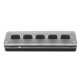 thumbnail image 2 of Teclado programable de 5 teclas con cable USB inalámbrico Bluetooth modo dual Mini teclado silencioso de silicona para juegos para música de oficina negro, 2 of 8