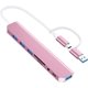 thumbnail image 1 of Adaptador multipuerto USB C/USB Hub, concentrador USB 3.0 de aluminio 8 en 1, divisor USB con lector de tarjetas SD/TF, 1 x USB 3.0, 3 x USB 2.0, 1 x USB C y salida de audio de 3.5mm para  Pro, 1 of 8