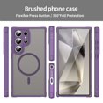 thumbnail image 2 of Allytechgroup Magnetic Case for Samsung Galaxy A36 5G, Compatible with Magsafe Transparent Matte Back Cover Slim Fit Anti-Scratch Hybrid Rugged Phone Case Cover for Samsung Galaxy A36 5G, Purple, 2 of 7