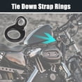 thumbnail image 2 of 10pcs Black Stainless Steel Tie Down Hooks Strap Rings for Motorcycle, 2 of 6