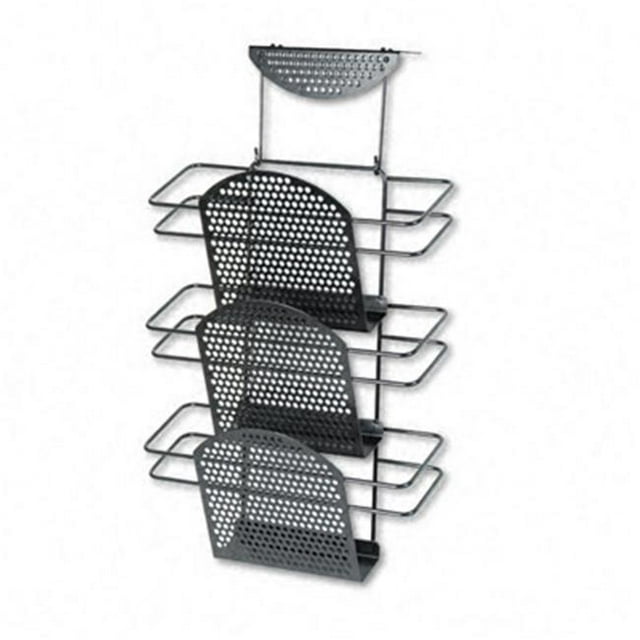 Perf-Ect Partition Additions 3-Pocket Organizer 12-1/2w x 21-3/8h BLK
