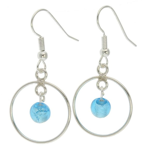 GlassOfVenice Murano Glass Drop Of Rain Dangle Earrings