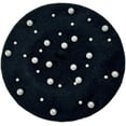 thumbnail image 2 of LinYooLi Women Girls Beaded Pearl Rhinestone Wool French Beret Hat Winter Artist Painter Hats Beanie Cap, 2 of 7
