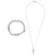 thumbnail image 2 of Titanium Jewelry Lock Hand Chain Everyday Wear In Silver Designed For Couples 1Pack, 2 of 5