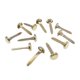 thumbnail image 3 of 100 mini clavos redondos de 8 x 16 mm, con forma de cuerno de dos patas, para manualidades infantiles (dorados), 3 of 6