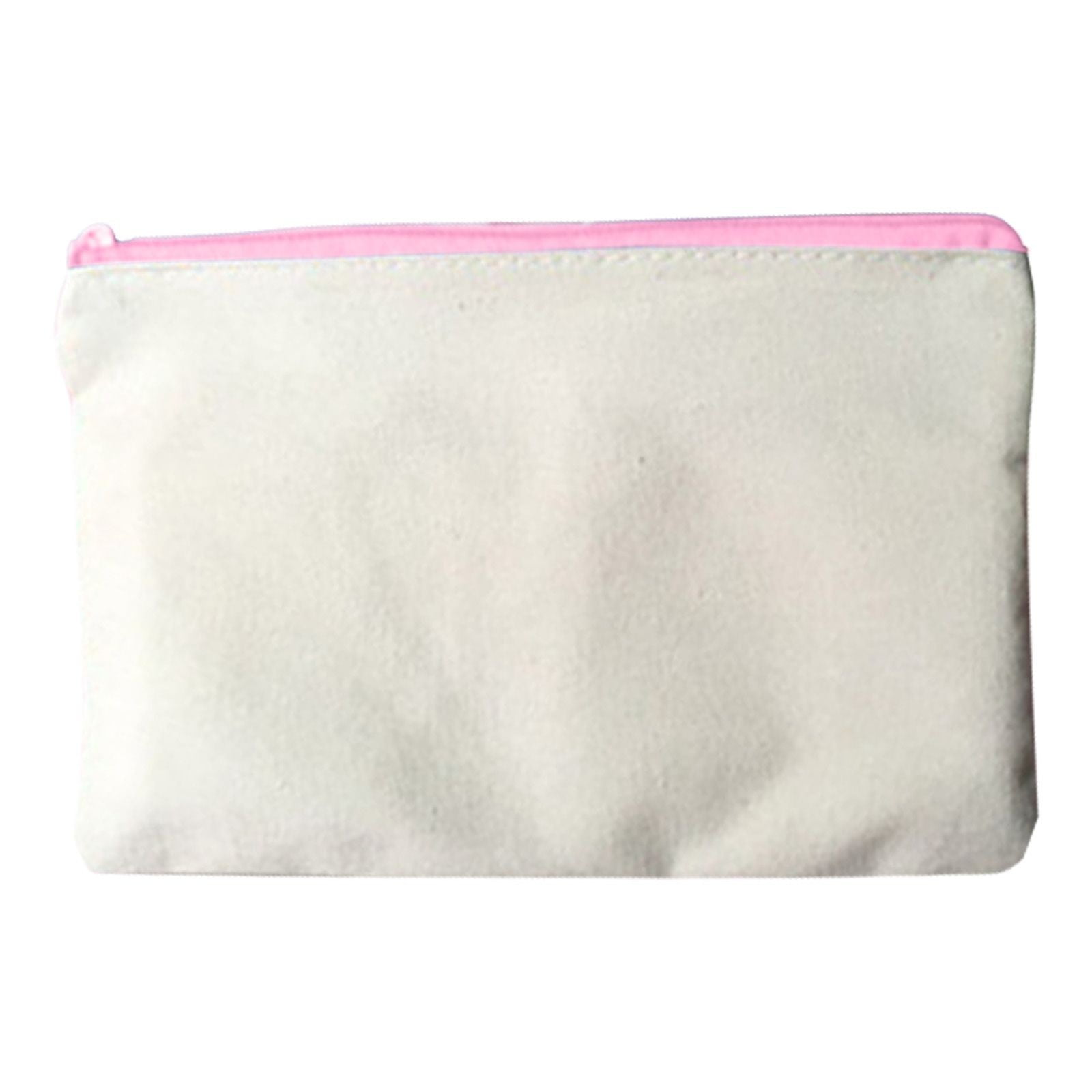 Sac artisanal en toile vierge avec fermeture éclair, trousse à crayons, sacs de maquillage, poudres cosmétiques, fournitures de papeterie scolaire, bricolage, 10 paquets 21 Sac artisanal en toile vierge avec fermeture éclair, trousse à crayons, sacs de maquillage, poudres cosmétiques, fournitures de papeterie scolaire, bricolage, 10 paquets 21