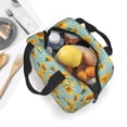 thumbnail image 5 of Disketp White Polka Dot Sunflower Lunch Bag for Women Men, Leakproof Thermal Cooler Sack Food Handbags Case High Capacity forTravel Work School Picnic, 5 of 5