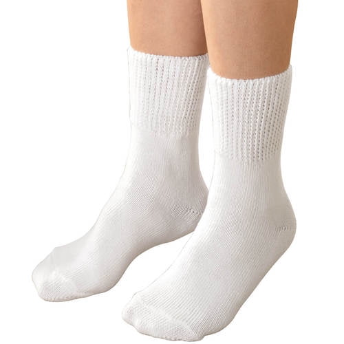 Bigbolo Diabetic Crew SocksMensWhite