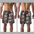 thumbnail image 3 of luoweisi Men's Beach Shorts Quick Dry Swim Trunks with Mesh Lining Skeleton M, 3 of 5