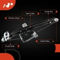 thumbnail image 6 of A-Premium Electric Power Window Regulator with 5-Pin Motor Compatible with BMW 3 Series E90 E91 323i 328i 330i 335i 325xi xDrive M3 Rear Passenger Side, 6 of 9