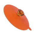 thumbnail image 1 of Bewildely Tapa ligera de la taza del silicón de la categoría alimenticia del tamaño portátil durable de la tapa elegante de la taza de la Cocina y Comedor Naranja, 1 of 6