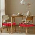 thumbnail image 3 of SEANATIVE Santa Claus Chair Covers for Dining Chairs Set of 6 Christmas Chair Seat Covers with Elastic Band Red Dinning Chair Upholstered Cover Elastic Dining Stool Covers Xmas Holiday Decor, 3 of 7