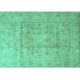 thumbnail image 1 of Ahgly Company Indoor Rectangle Persian Turquoise Blue Traditional Area Rugs, 2' x 5', 1 of 4