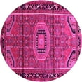thumbnail image 1 of Ahgly Company Indoor Round Persian Pink Traditional Area Rugs, 5' Round, 1 of 4