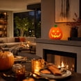 thumbnail image 6 of Large Lighted Halloween Pumpkins, Halloween Jack-O-Lantern, Plastic Pumpkin Lantern for Thanksgiving, Halloween Pumpkins Decoration for Indoor Outdoor, 6 of 7