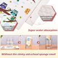 thumbnail image 3 of XISOBO Set of 6 Owls Swedish Dishcloths Absorbent and Quick Drying Cleaning Cloth Cute Sponge Swedish Towels Swedish Kitchen Towels Reusable Cleaning Wipes for Kitchen, Hand, Counter, 3 of 7