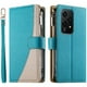 thumbnail image 1 of Funda cartera GANGXUN para Honor 200 Lite , cuero PU con tarjetero, cremallera, correa de mano, soporte y protección 1314°, 1 of 6