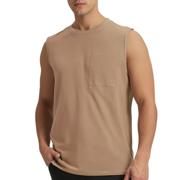 Men's Workout Tank Top Sleeveless Athletic Shirt Breathable Comfortable Fitness Running Gym Activewear