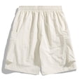 thumbnail image 4 of Jean Shorts for Men Sportswear Casual Rhinestones Denim Shorts Summer Casual Cargo Shorts Mens Clothes (Z03 White, Size M), 4 of 7