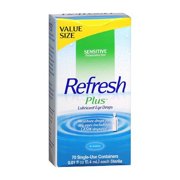 6 Pack - Refresh Plus Lubricant Eye Drops Single-Use Containers 70 Each