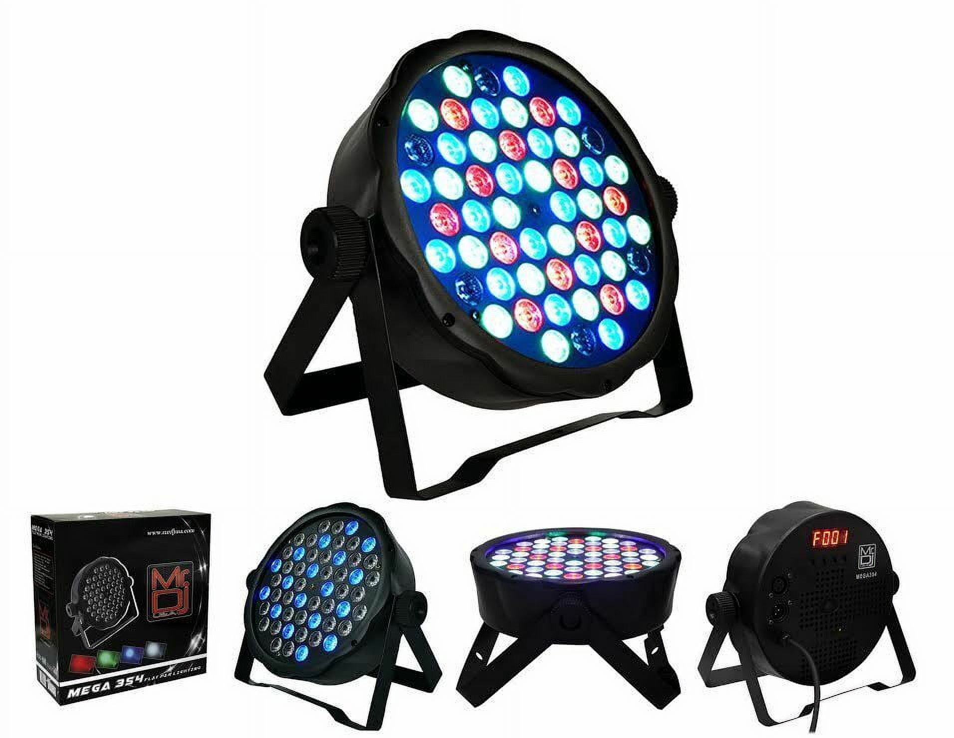 3 MR.DJ MEGA354 DJ PARTY CLUB STAGE SHOW LIGHTING FLAT PAR LIGHTING 54X1W RGBW