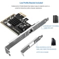thumbnail image 5 of 2.5GBase-T PCIe Network Adapter with 1 Port, 2500/1000/100Mbps PCI Express Gigabit Ethernet Card RJ45 LAN Controller, 5 of 5