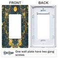 thumbnail image 3 of Yayeee Rocker Switch Wall Plate 2-Gang 4.7"x4.6" Home Decorative Outlet Cover, Green Celestial Serpent, 3 of 6