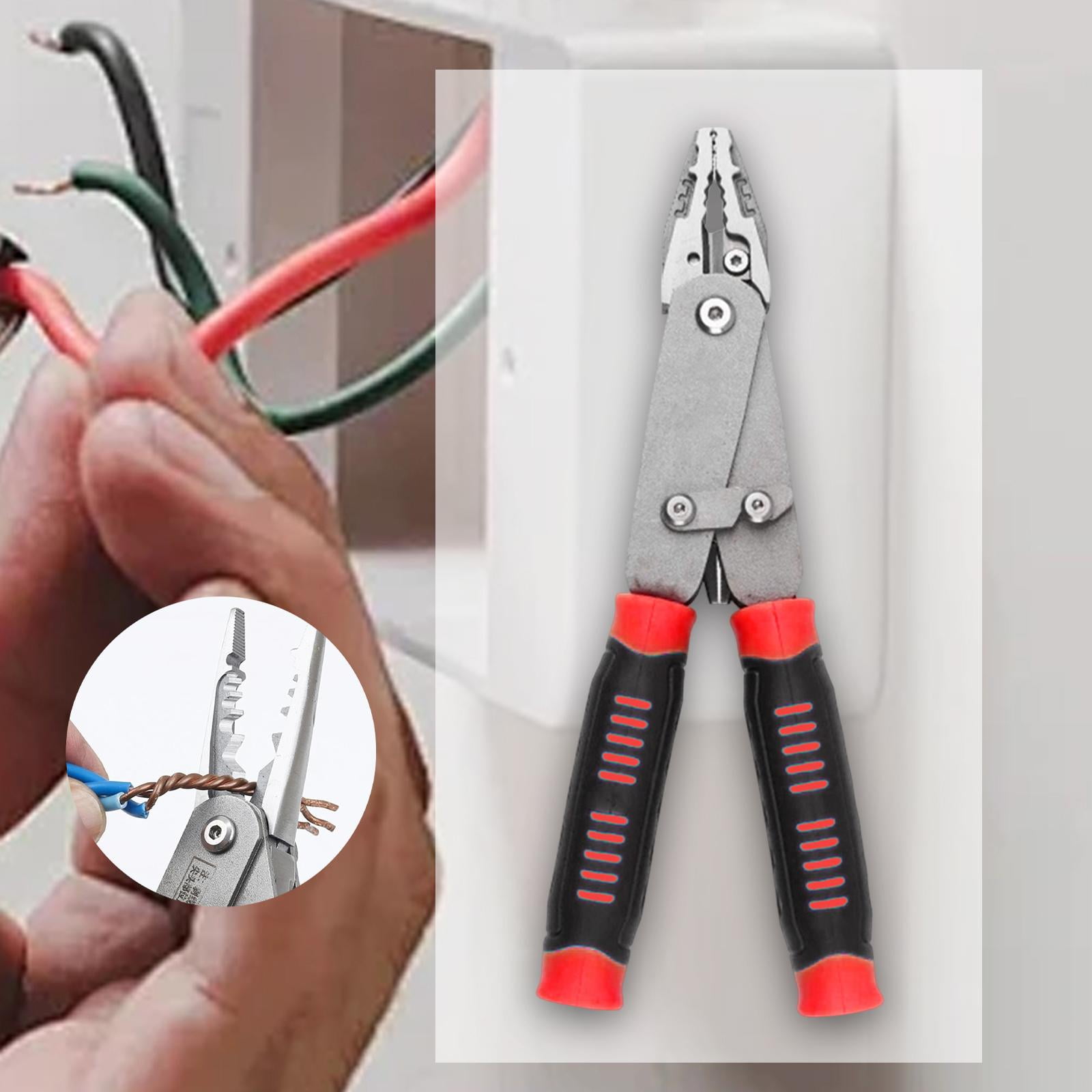 Wire Stripper Plier Tool Ergonomic Handle Design for Professional Electricians and Home Improvement
