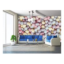 wall26 - Colorful Easter Eggs - Removable Wall Mural | Self-Adhesive Large Wallpaper - 66x96 inches