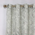thumbnail image 2 of Superior Blackout Leaves Light Filtering Grommet Curtain Panel Set, 42"x96", Sage, 2 of 7