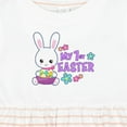thumbnail image 4 of Inktastic My 1st Easter with Bunny and Easter Basket Girls Baby Dress, 4 of 5