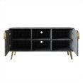 thumbnail image 4 of Castle Place Glam 47" TV Stand Console for TVs up to 55", Dark Gray, 4 of 7