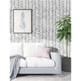 thumbnail image 3 of Elegant Herringbone Pattern Wallpaper, Quick Installation Peel and Stick Removable Wall Covering for Boho Home Decor with Safe and High-Quality Materials, 3 of 6