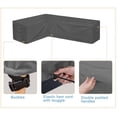 thumbnail image 4 of STARTWO Thickened Heavy Duty Patio Furniture Sectional Cover Large Waterproof Oval Outside Table Set Rain Cover, 4 of 7