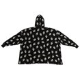 thumbnail image 2 of Ghostface All Over Pattern Black Oversized Hooded Blanket, 2 of 3