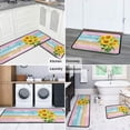thumbnail image 7 of Sunflower Kitchen Decor Rug Set Set of 2s Waterproof Runner Rugs Washable Apply to Kitchen Sink or Laundry, Sunflower Decorations Indoor Floor Mat 17"x47"+17"x30", 7 of 7