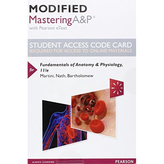 Pre-Owned Modified Mastering A&P with Pearson eText -- Standalone Access Card -- for Fundamentals of Anatomy & Physiology (11th Edition), 9780134509181, 0134509188, Paperback, 11 edition