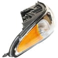 thumbnail image 3 of For 2000 Buick Lesabre Pair Headlights Driver and Passenger Side w/ Cornering/Marker Lamp | Limited | w/ Smooth High Beam Surface GM2502205 GM2503205 For 25713549 25713550, 3 of 4