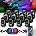 thumbnail image 1 of Rock Lights Auto Buero 12 cápsulas, 252 LED RGB, 5 lados, resistente al agua, 1 of 7